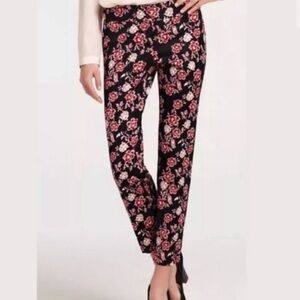 Ann Taylor Floral Shantung Ankle Pants Size 6